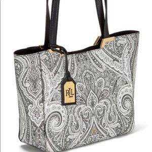 Ralph Lauren Acadia Paisley Women's Tote Purse